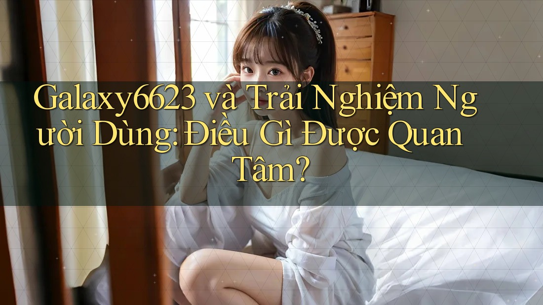 Galaxy6623 và Trải Nghiệm Người Dùng: Điều Gì Được Quan Tâm?