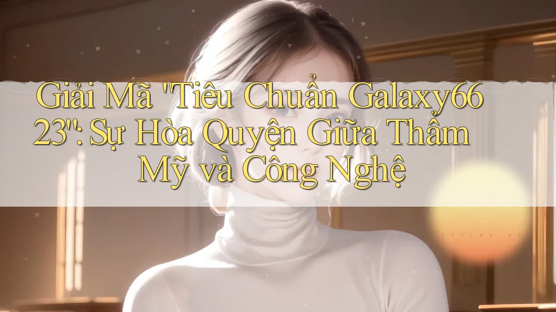 Giải Mã “Tiêu Chuẩn Galaxy6623”: Sự Hòa Quyện Giữa Thẩm Mỹ và Công Nghệ Giải Mã “Tiêu Chuẩn Galaxy6623”: Sự Hòa Quyện Giữa Thẩm Mỹ và Công Nghệ