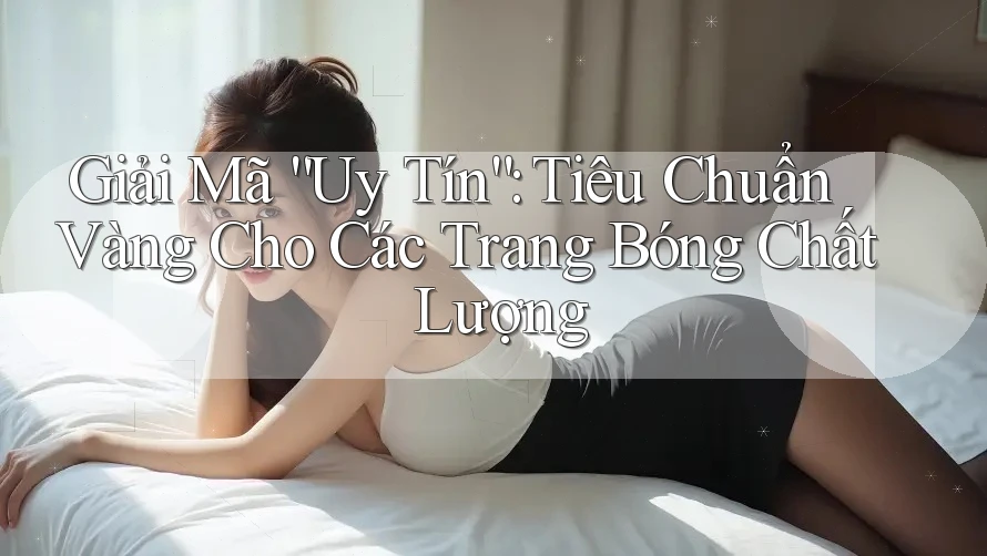 Giải Mã “Uy Tín”: Tiêu Chuẩn Vàng Cho Các Trang Bóng Chất Lượng Giải Mã “Uy Tín”: Tiêu Chuẩn Vàng Cho Các Trang Bóng Chất Lượng