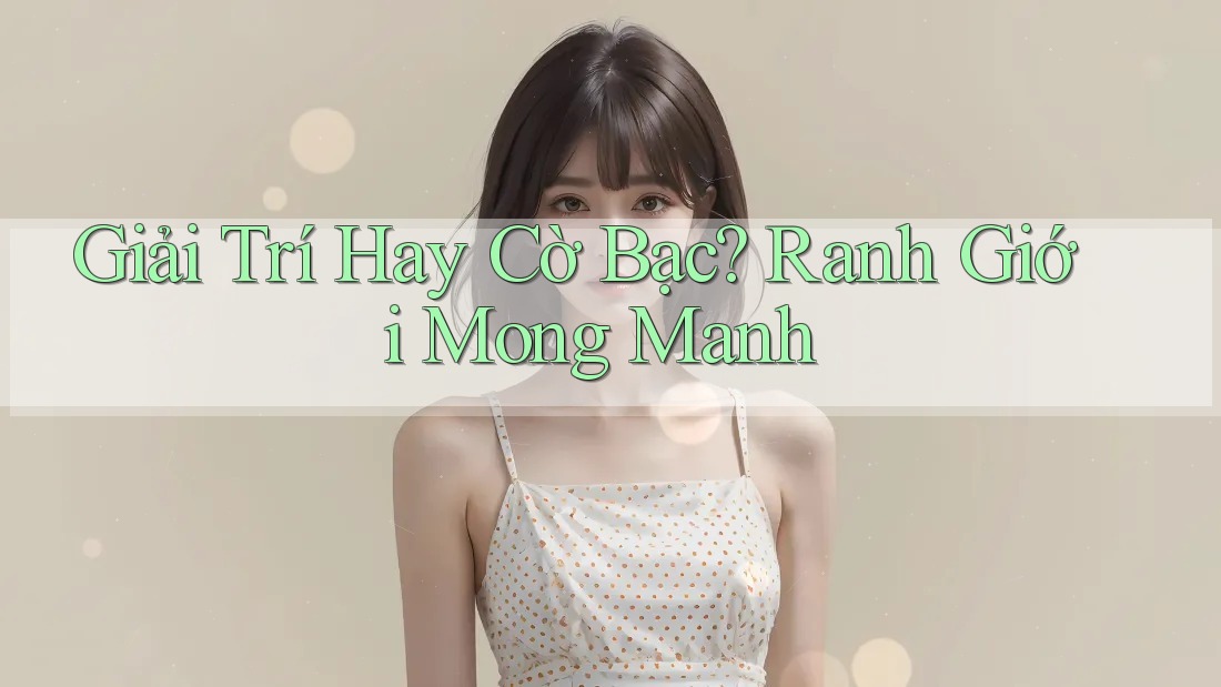 Giải Trí Hay Cờ Bạc? Ranh Giới Mong Manh Giải Trí Hay Cờ Bạc? Ranh Giới Mong Manh