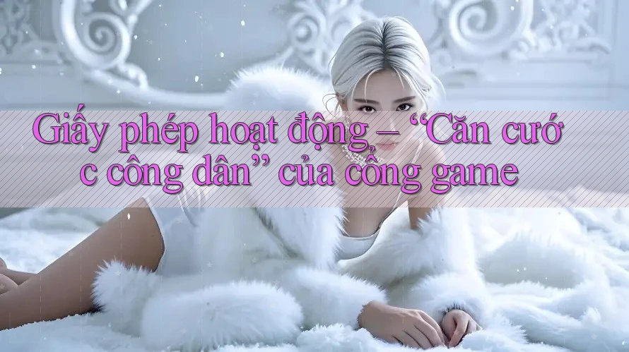 Giấy phép hoạt động – “Căn cước công dân” của cổng game Giấy phép hoạt động – “Căn cước công dân” của cổng game