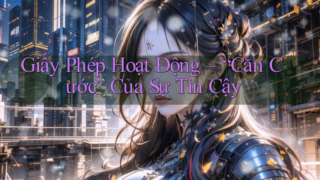 Giấy Phép Hoạt Động – “Căn Cước” Của Sự Tin Cậy Giấy Phép Hoạt Động – “Căn Cước” Của Sự Tin Cậy