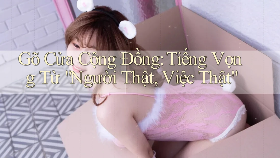 Gõ Cửa Cộng Đồng: Tiếng Vọng Từ “Người Thật, Việc Thật” Gõ Cửa Cộng Đồng: Tiếng Vọng Từ “Người Thật, Việc Thật”