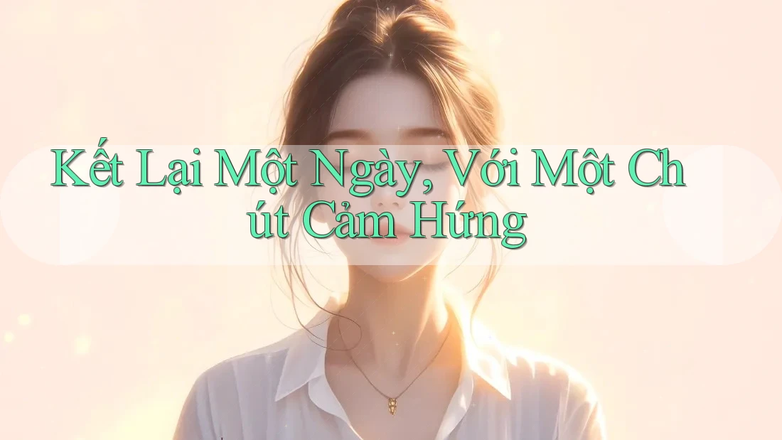 Kết Lại Một Ngày, Với Một Chút Cảm Hứng Kết Lại Một Ngày, Với Một Chút Cảm Hứng