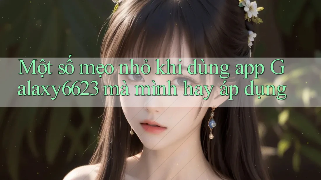 Một số mẹo nhỏ khi dùng app Galaxy6623 mà mình hay áp dụng Một số mẹo nhỏ khi dùng app Galaxy6623 mà mình hay áp dụng