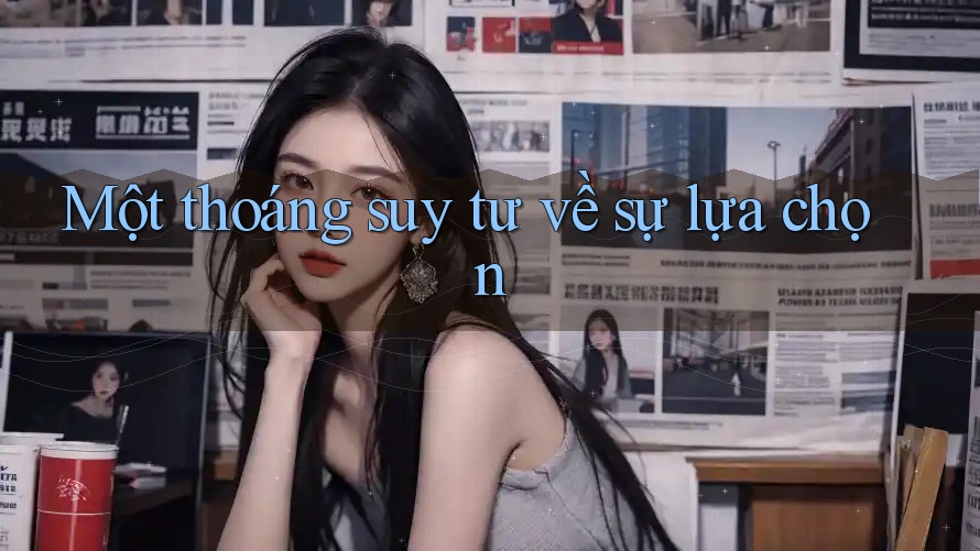 Một thoáng suy tư về sự lựa chọn Một thoáng suy tư về sự lựa chọn