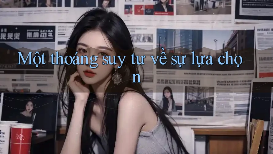 Một thoáng suy tư về sự lựa chọn Một thoáng suy tư về sự lựa chọn