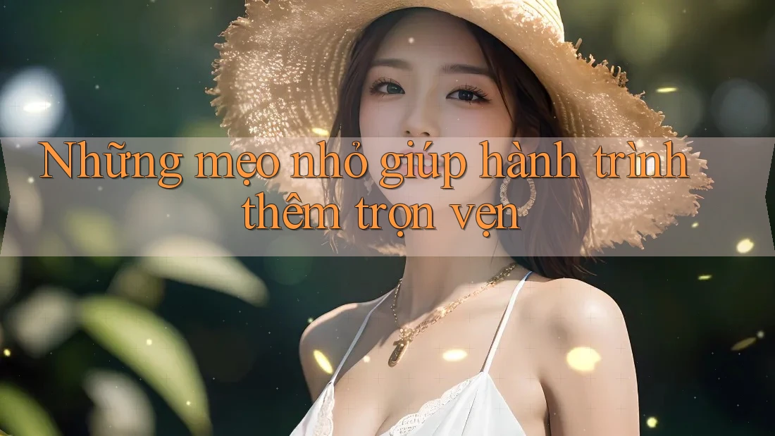 Những mẹo nhỏ giúp hành trình thêm trọn vẹn Những mẹo nhỏ giúp hành trình thêm trọn vẹn