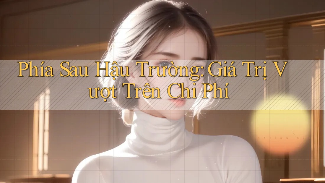 Phía Sau Hậu Trường: Giá Trị Vượt Trên Chi Phí Phía Sau Hậu Trường: Giá Trị Vượt Trên Chi Phí