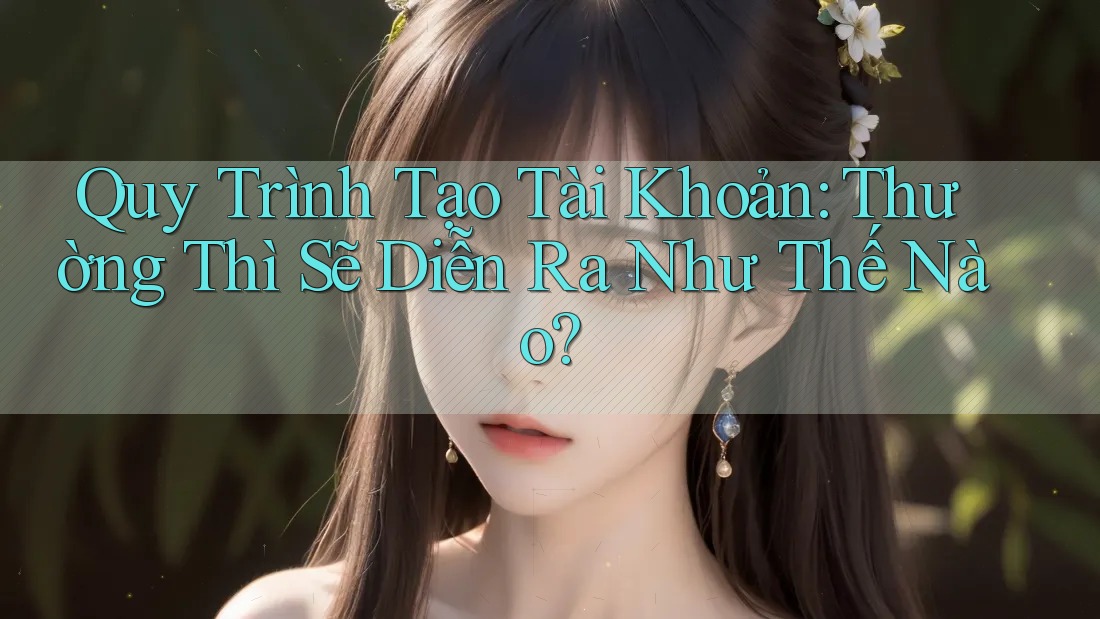 Quy Trình Tạo Tài Khoản: Thường Thì Sẽ Diễn Ra Như Thế Nào? Quy Trình Tạo Tài Khoản: Thường Thì Sẽ Diễn Ra Như Thế Nào?