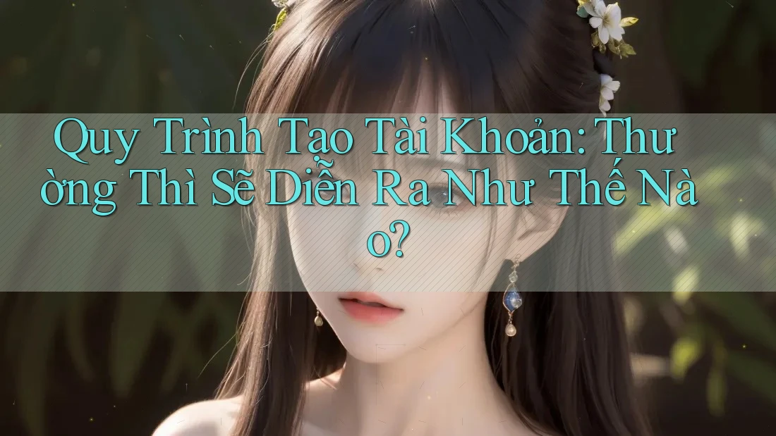 Quy Trình Tạo Tài Khoản: Thường Thì Sẽ Diễn Ra Như Thế Nào? Quy Trình Tạo Tài Khoản: Thường Thì Sẽ Diễn Ra Như Thế Nào?