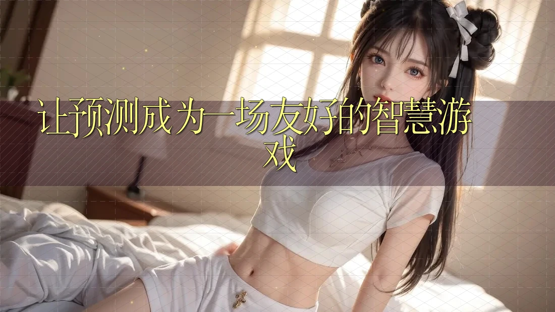 让预测成为一场友好的智慧游戏 让预测成为一场友好的智慧游戏