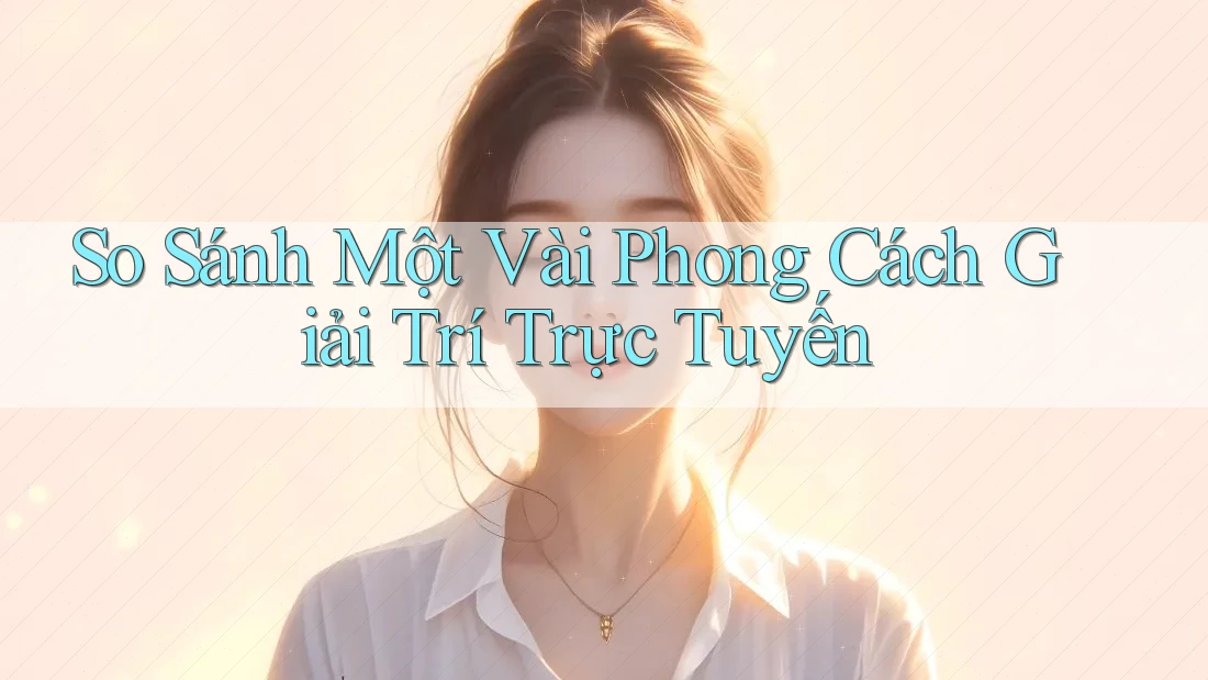 So Sánh Một Vài Phong Cách Giải Trí Trực Tuyến