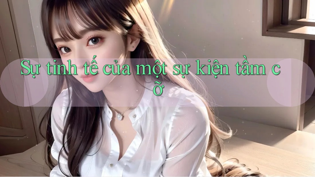 Sự tinh tế của một sự kiện tầm cỡ Sự tinh tế của một sự kiện tầm cỡ