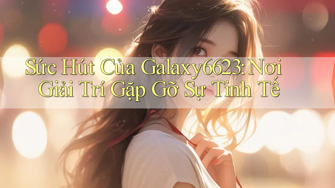 Sức Hút Của Galaxy6623: Nơi Giải Trí Gặp Gỡ Sự Tinh Tế Sức Hút Của Galaxy6623: Nơi Giải Trí Gặp Gỡ Sự Tinh Tế