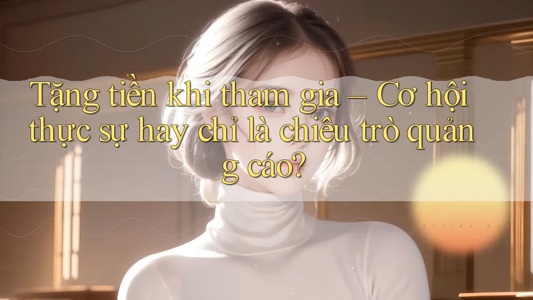 Tặng tiền khi tham gia – Cơ hội thực sự hay chỉ là chiêu trò quảng cáo? Tặng tiền khi tham gia – Cơ hội thực sự hay chỉ là chiêu trò quảng cáo?