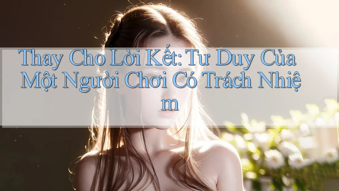 Thay Cho Lời Kết: Tư Duy Của Một Người Chơi Có Trách Nhiệm Thay Cho Lời Kết: Tư Duy Của Một Người Chơi Có Trách Nhiệm