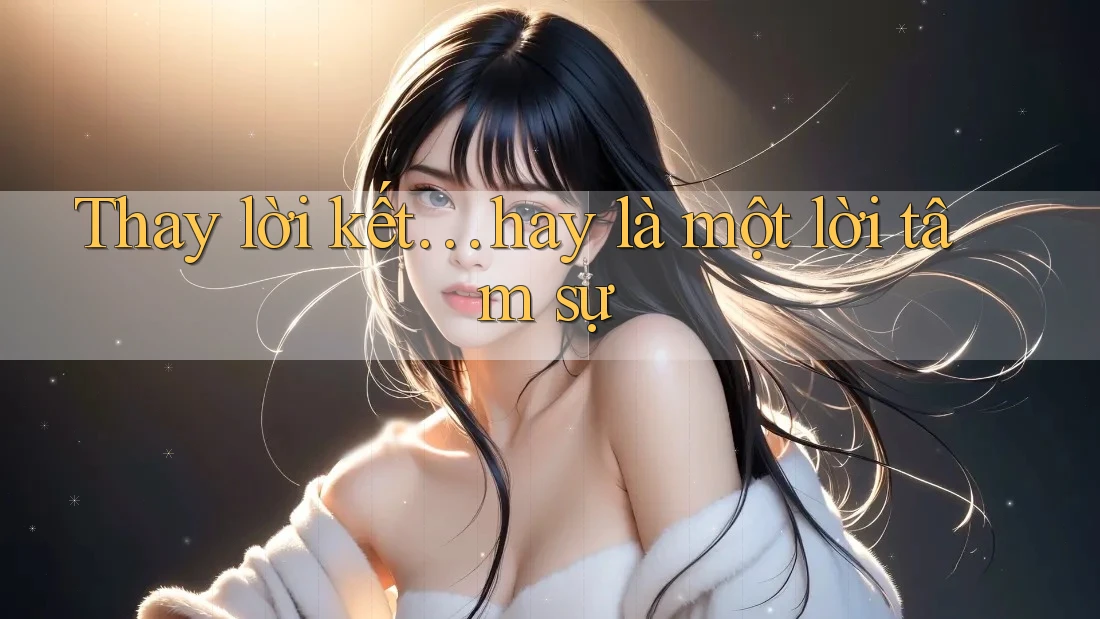Thay lời kết… hay là một lời tâm sự Thay lời kết… hay là một lời tâm sự