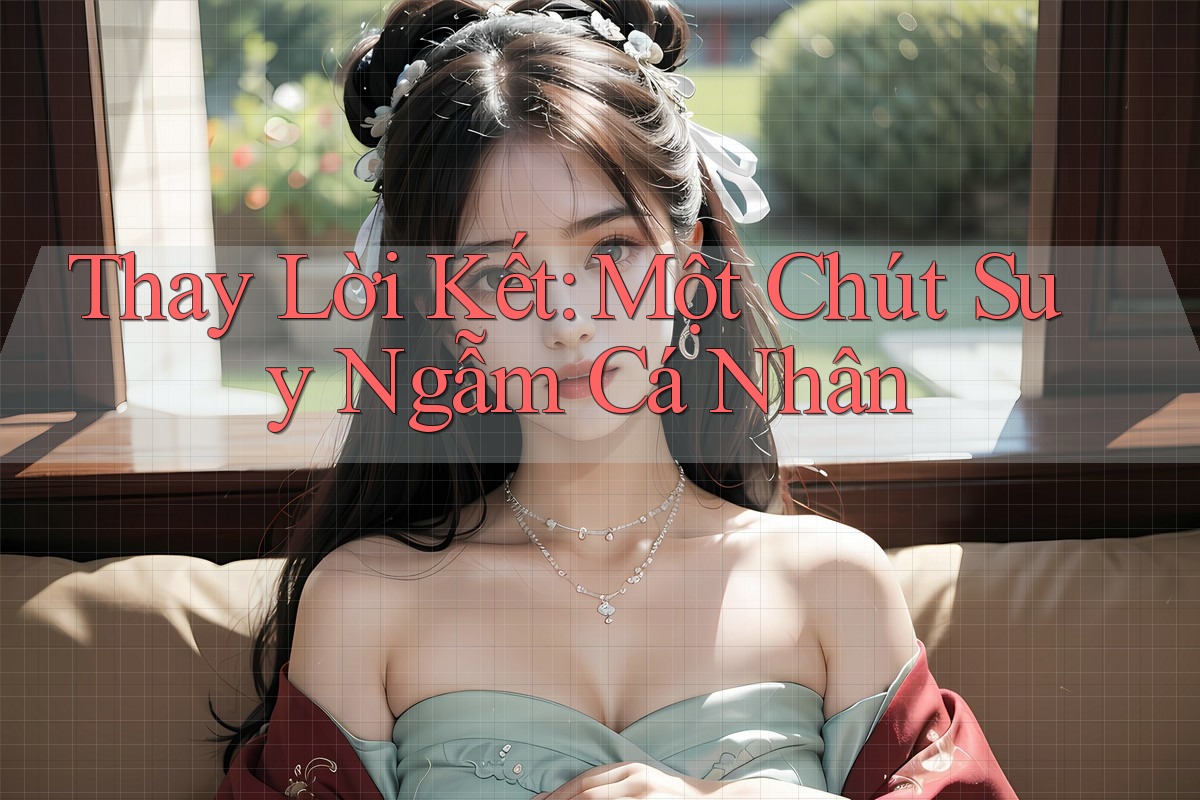 Thay Lời Kết: Một Chút Suy Ngẫm Cá Nhân Thay Lời Kết: Một Chút Suy Ngẫm Cá Nhân