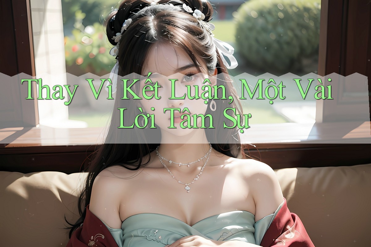 Thay Vì Kết Luận: Một Vài Lời Tâm Sự Thay Vì Kết Luận: Một Vài Lời Tâm Sự