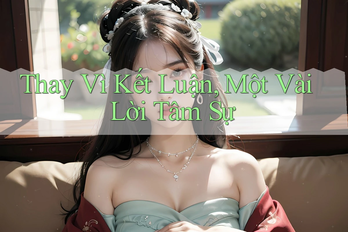 Thay Vì Kết Luận: Một Vài Lời Tâm Sự