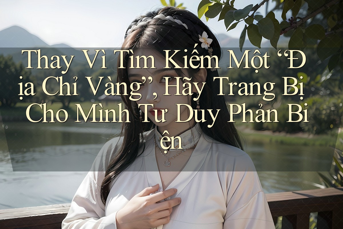 Thay Vì Tìm Kiếm Một “Địa Chỉ Vàng”, Hãy Trang Bị Cho Mình Tư Duy Phản Biện Thay Vì Tìm Kiếm Một “Địa Chỉ Vàng”, Hãy Trang Bị Cho Mình Tư Duy Phản Biện