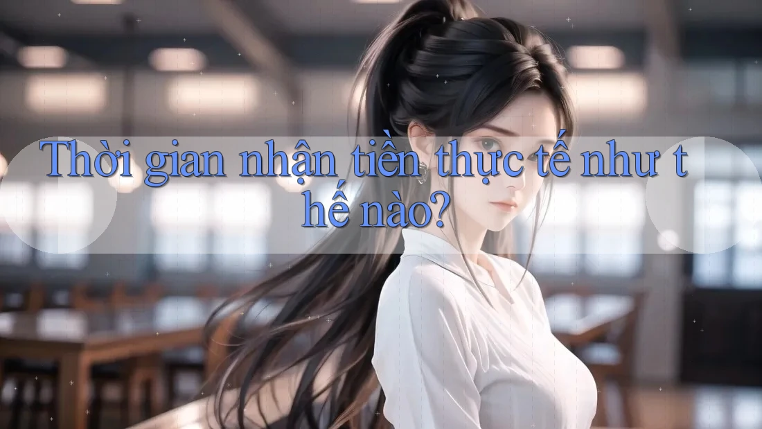 Thời gian nhận tiền thực tế như thế nào? Thời gian nhận tiền thực tế như thế nào?