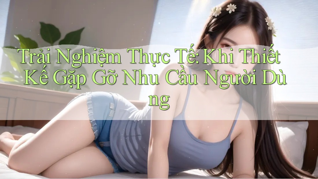 Trải Nghiệm Thực Tế: Khi Thiết Kế Gặp Gỡ Nhu Cầu Người Dùng Trải Nghiệm Thực Tế: Khi Thiết Kế Gặp Gỡ Nhu Cầu Người Dùng