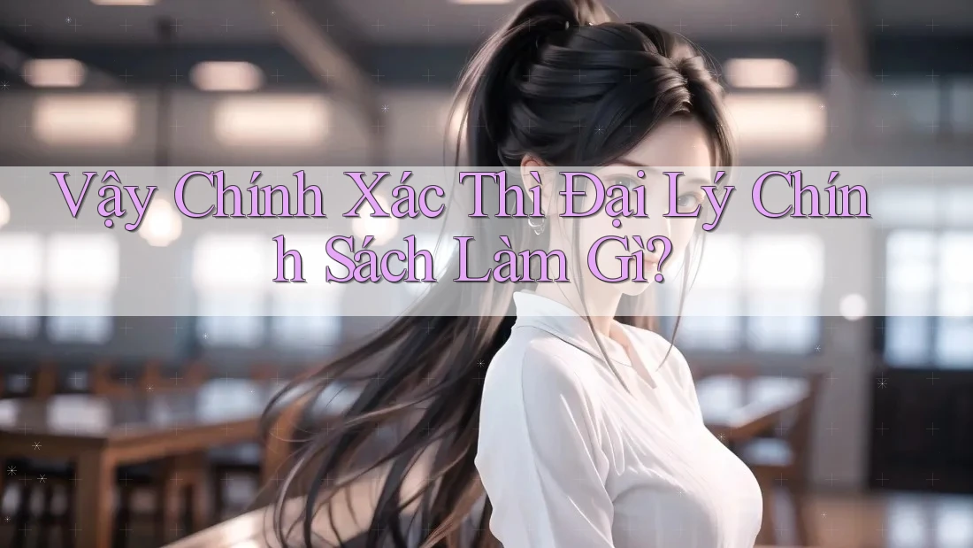 Vậy Chính Xác Thì Đại Lý Chính Sách Làm Gì?