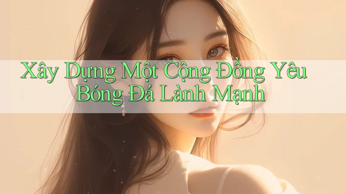 Xây dựng một cộng đồng yêu bóng đá lành mạnh Xây dựng một cộng đồng yêu bóng đá lành mạnh